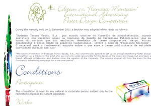 Conditions 4th. Edition of the Francisco Mantecon International Advertising Poster Design Competition